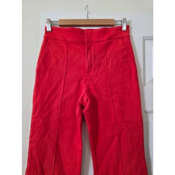 ALICE + OLIVIA Pintuck Stretch Cotton Trouser 27 $295 - Picture 3 of 10